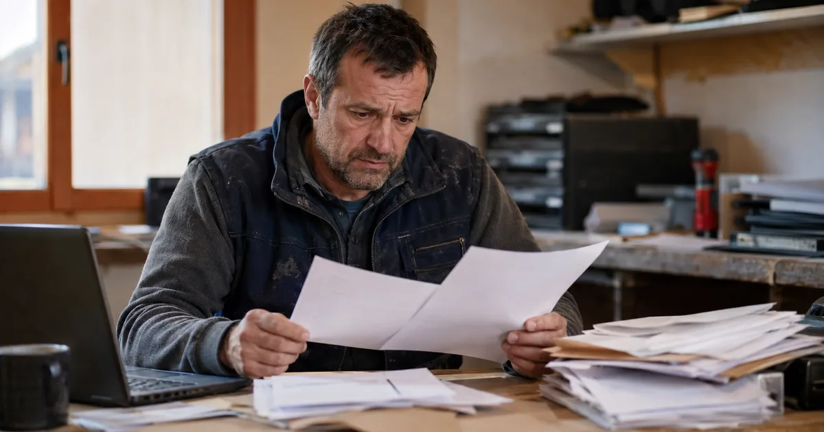 Artisan BTP consultant ses factures impayées